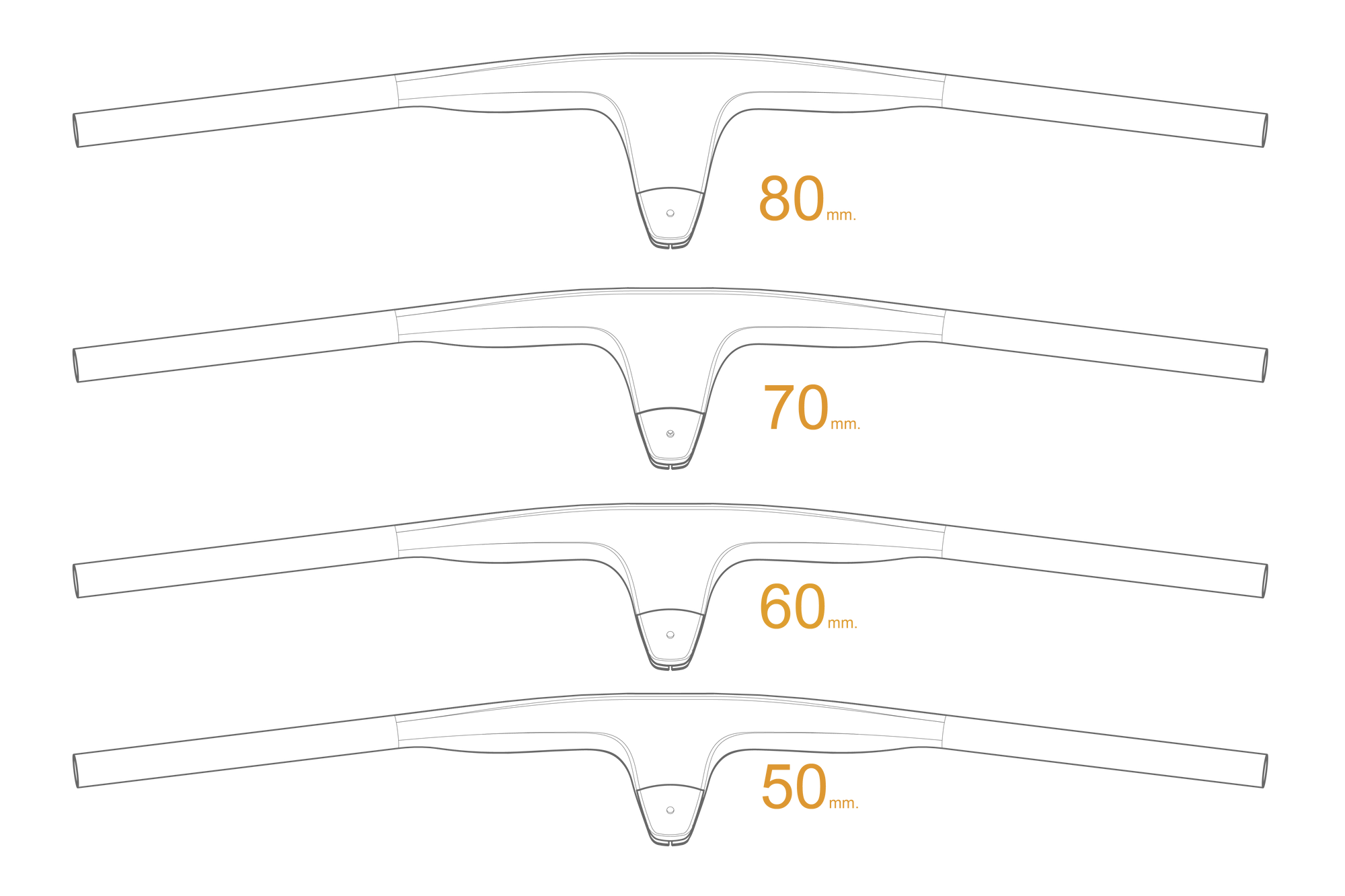 GEMINI I Propüs manubrio per bici XC - (159g)