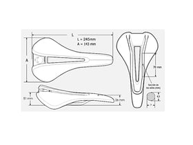 SAEVID I Sella carbon Alien short MTB custom RF (65g) - RaceFactory™